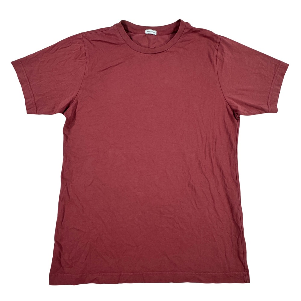 Son of a Tailor Supima Cotton Crewneck T-Shirt Burgundy Red Short Sleeve Men's S